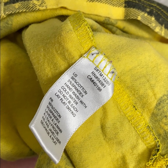Vintage Y2K Forever21 Yellow|Black Checker Racer Back Tank - Picture 6 of 7